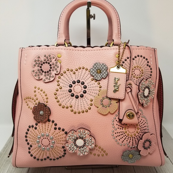 Coach Handbags - Coach Exquisite Tea Rose Rogue Handbag